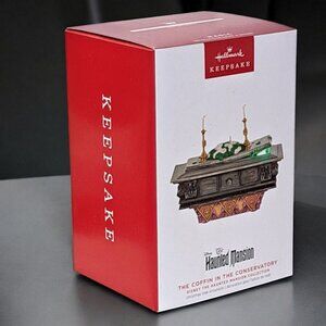 Hallmark Haunted Mansion Collection The Coffin in the Conservatory Ornament
